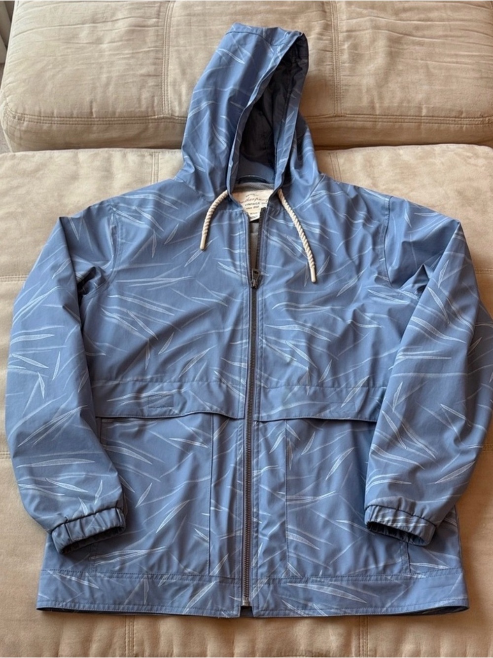 Original Weatherproof vintage since 1948 Blue Hooded Rain